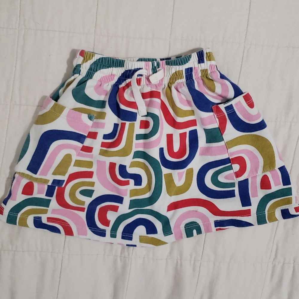 Hanna Andersson Skirt Terry Sweatshirt 6-7 Or 120cm Rainbow